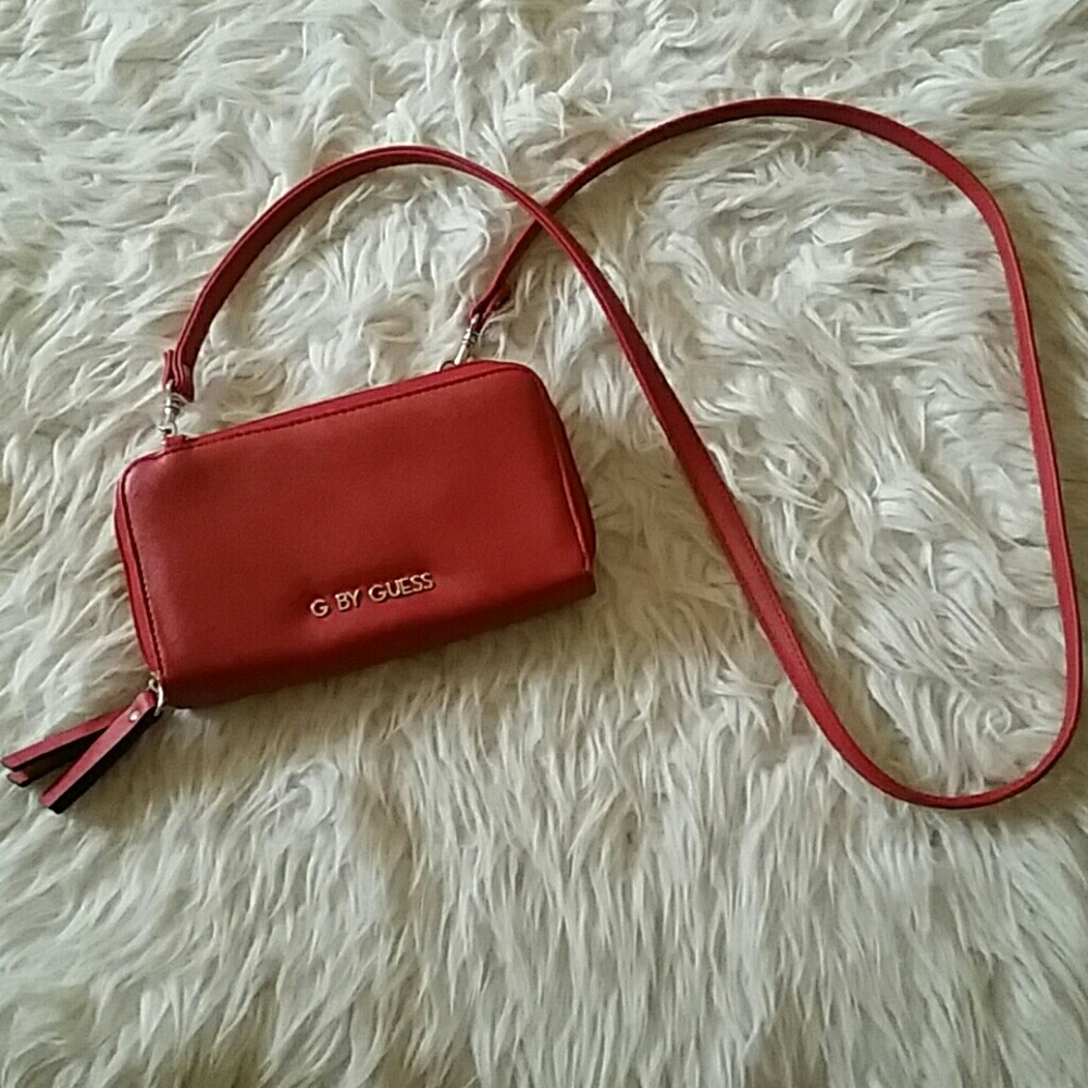 Red Cross body G by Guess purse
